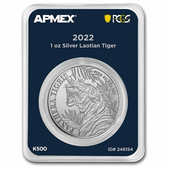 2022 Laos 1 oz Silver 500 KIP Tiger (MD® Premier + PCGS FS) 2022 Laos 1 oz Silver 500 KIP Tiger (MD® Premier + PCGS FS)