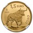 2022-M Spain 1 oz Gold Bull Doubloon MS-70 NGC (FDI)