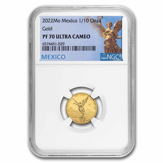 2022 Mexico 1/10 oz Gold Libertad PF-70 NGC