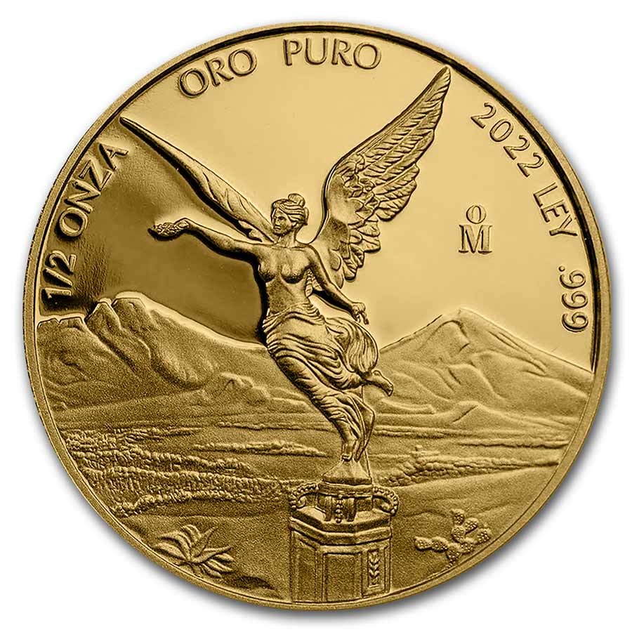 2022 Mexico 1/2 oz Proof Gold Libertad
