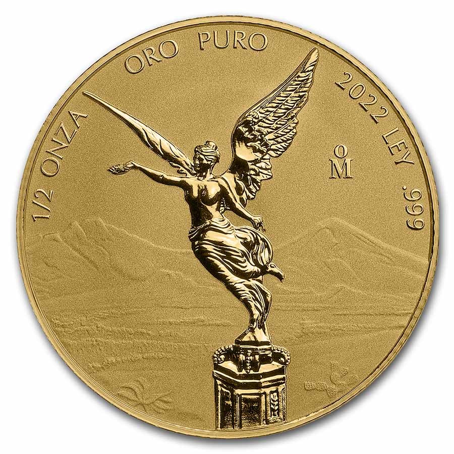 2022 Mexico 1/2 oz Reverse Proof Gold Libertad