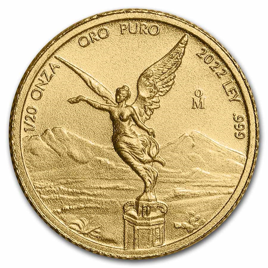 2022 Mexico 1/20 oz Gold Libertad BU