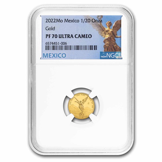 2022 Mexico 1/20 oz Proof Gold Libertad PF-70 NGC 2022 Mexico 1/20 oz Proof Gold Libertad PF-70 NGC