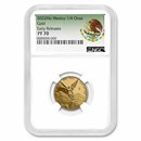2022 Mexico 1/4 oz Gold Libertad PF-70 NGC (ER, Coat of Arms)