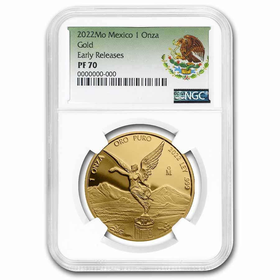 2022 Mexico 1 oz Proof Gold Libertad PF-70 NGC (ER)