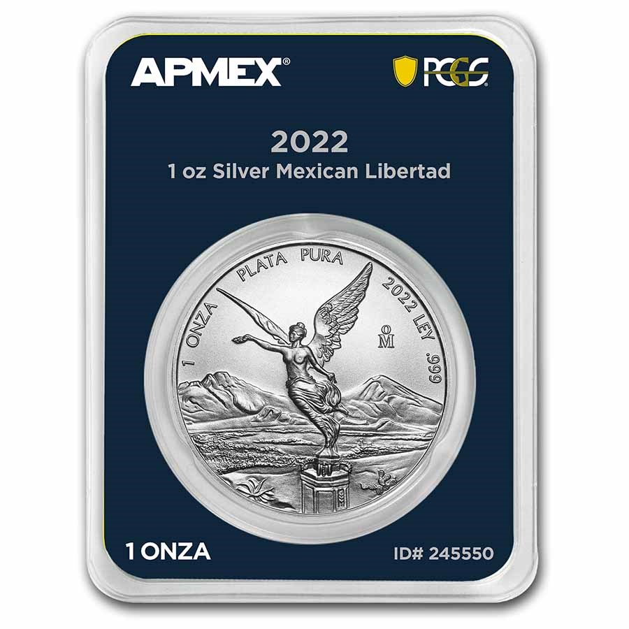 2022 Mexico 1 oz Silver Libertad (MD Premier + PCGS FirstStrike®)