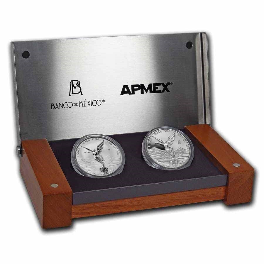 2022 Mexico 2-Coin Silver Libertad Proof/Reverse Proof Set