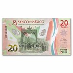 2022 Mexico 200th Anniversary of Independence 20 Pesos Note Unc