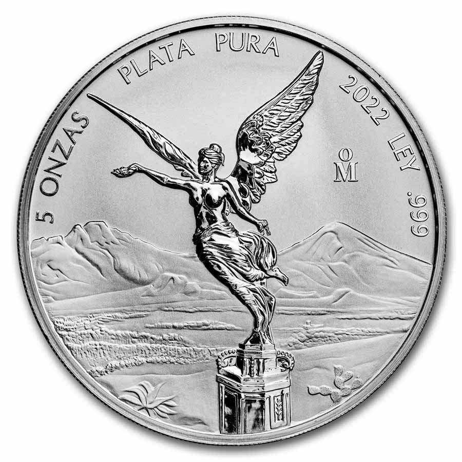 2022 Mexico 5 oz Silver Reverse Proof Libertad