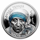 2022 Mongolia 1 oz Silver Mother Teresa Proof
