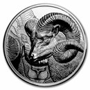 2022 Mongolia 1 oz Silver Proof Magnificent Argali (Ram)