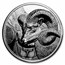 2022 Mongolia 1 oz Silver Proof Magnificent Argali (Ram)
