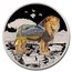 2022 Mongolia 2 oz Silver Into Wild: Lion PR-70 DCAM NGC (ER)