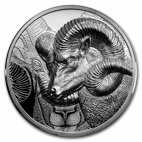 2022 Mongolia 3 oz Silver Proof Magnificent Argali (Ram) 2022 Mongolia 3 oz Silver Proof Magnificent Argali (Ram)
