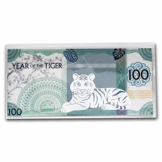 2022 Mongolia Lunar Year of the Tiger Silver Note 2022 Mongolia Lunar Year of the Tiger Silver Note