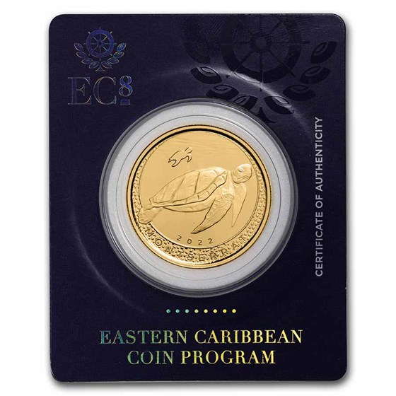 2022 Montserrat 1 oz Gold Sea Turtle BU 2022 Montserrat 1 oz Gold Sea Turtle BU