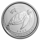 2022 Montserrat 1 oz Silver Sea Turtle BU