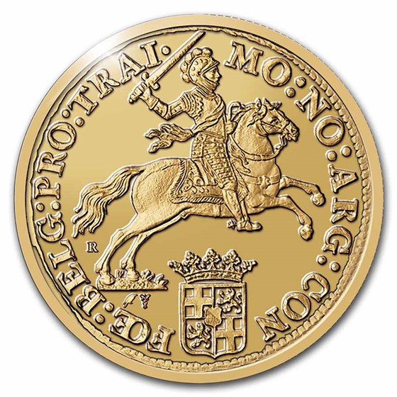 2022 Netherlands 1 oz Proof Gold Ducaton Rider (w/Delft Box) 2022 Netherlands 1 oz Proof Gold Ducaton Rider (w/Delft Box)