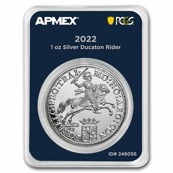 2022 Netherlands 1 oz Silver Ducaton Rider (MD® Premier+PCGS FS) 2022 Netherlands 1 oz Silver Ducaton Rider (MD® Premier+PCGS FS)