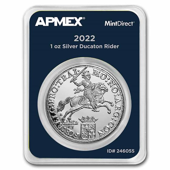 2022 Netherlands 1 oz Silver Ducaton Rider (MintDirect® Single) 2022 Netherlands 1 oz Silver Ducaton Rider (MintDirect® Single)