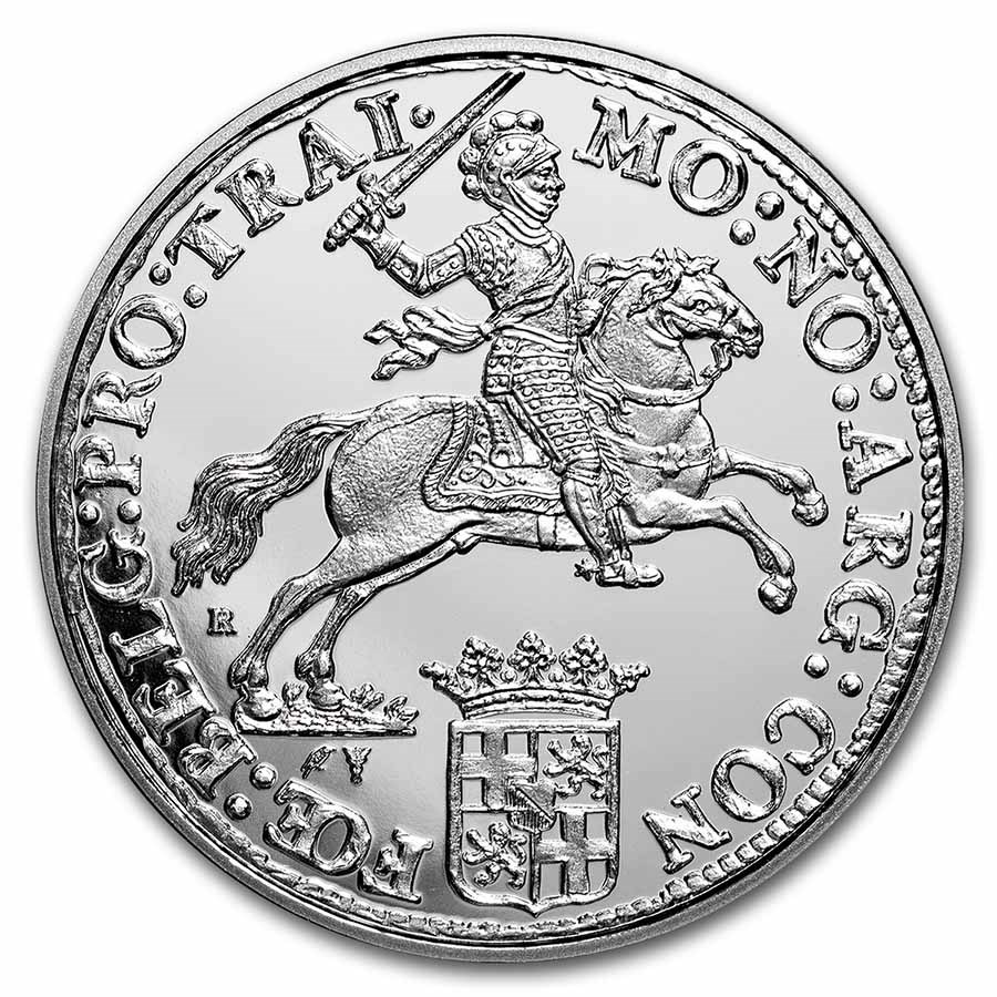 2022 Netherlands 1 oz Silver Ducaton Rider Restrike BU