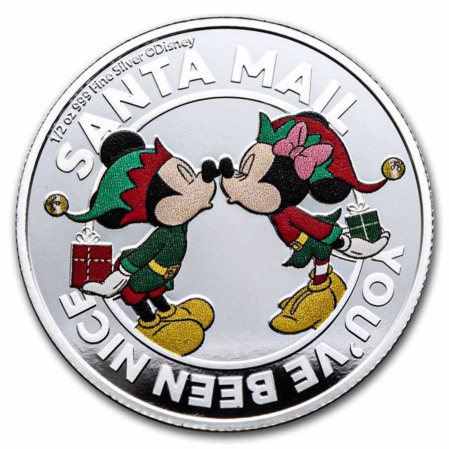 2022 Niue 1/2 oz Silver $1 Disney Season's Greetings Proof