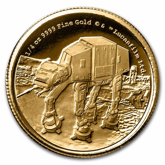 2022 Niue 1/4 oz Gold AT-AT Walker (Box & COA) 2022 Niue 1/4 oz Gold AT-AT Walker (Box & COA)