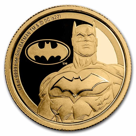 2022 Niue 1/4 oz Gold Coin $25 DC Classics: BATMAN™ (Box & COA) 2022 Niue 1/4 oz Gold Coin $25 DC Classics: BATMAN™ (Box & COA)