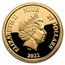 2022 Niue 1/4 oz Gold Proof $25 Disney Goofy's 90th Anniversary