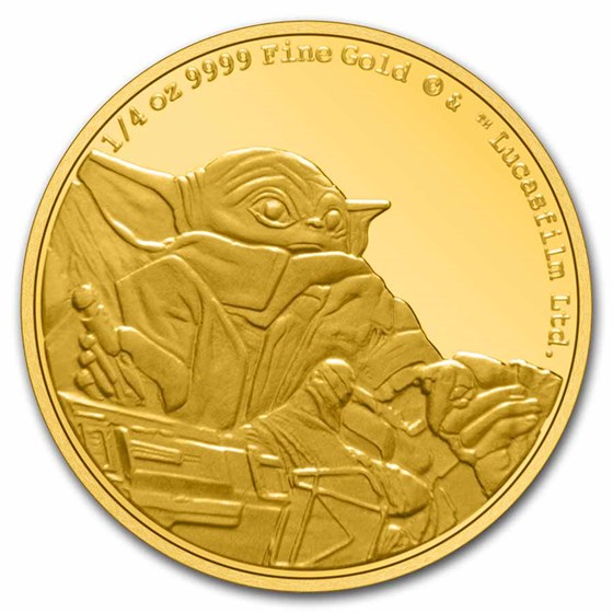 2022 Niue 1/4 oz Gold Star Wars Classic Grogu (Box & COA) 2022 Niue 1/4 oz Gold Star Wars Classic Grogu (Box & COA)