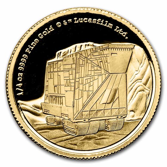 2022 Niue 1/4 oz Gold Star Wars Sandcrawler (Box & COA) 2022 Niue 1/4 oz Gold Star Wars Sandcrawler (Box & COA)