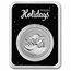 2022 Niue 1 oz Ag $2 Grogu Baby Yoda in Serialized Christmas TEP
