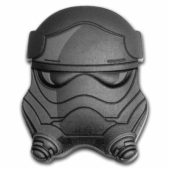 2022 Niue 1 oz Ag $2 Star Wars Face 1st Order: TIE Fighter Pilot 2022 Niue 1 oz Ag $2 Star Wars Face 1st Order: TIE Fighter Pilot
