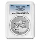 2022 Niue 1 oz Ag $2 Star Wars: Grogu "Baby Yoda" MS-70 PCGS (FS)