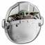 2022 Niue 1 oz Ag $2 Star Wars Mandalorian: Grogu Pod Shaped Coin