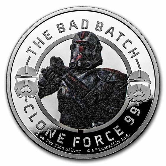 2022 Niue 1 oz Ag $2 Star Wars: The Bad Batch - Hunter 2022 Niue 1 oz Ag $2 Star Wars: The Bad Batch - Hunter