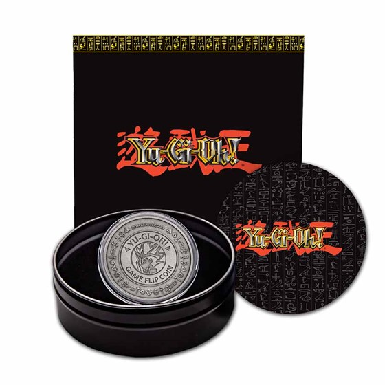 2022 Niue 1 oz Antique Ag Yu-Gi-Oh! Game Flip Coin (w/Tin & CoA)