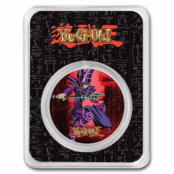 2022 Niue 1 oz Colorized Ag $2 Yu-Gi-Oh! - Dark Magician, In TEP 2022 Niue 1 oz Colorized Ag $2 Yu-Gi-Oh! - Dark Magician, In TEP
