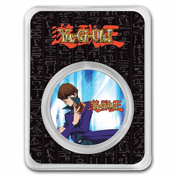 2022 Niue 1 oz Colorized Ag $2 Yu-Gi-Oh! - Seto Kaiba, In TEP 2022 Niue 1 oz Colorized Ag $2 Yu-Gi-Oh! - Seto Kaiba, In TEP