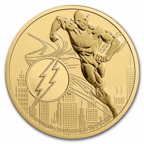 2022 Niue 1 oz Gold $250 DC Comics Justice League: The Flash 2022 Niue 1 oz Gold $250 DC Comics Justice League: The Flash