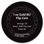2022 Niue 1 oz Gold $250 Yu-Gi-Oh! Game Flip Coin (w/Tin & CoA)
