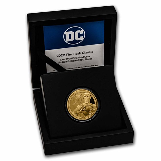 2022 Niue 1 oz Gold Coin $250 DC Classics: THE FLASH™ (Box & COA) 2022 Niue 1 oz Gold Coin $250 DC Classics: THE FLASH™ (Box & COA)