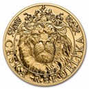 2022 Niue 1 oz Gold Czech Lion Reverse Proof