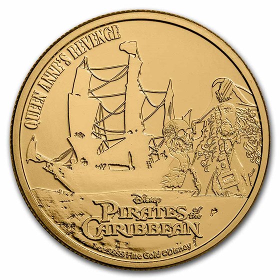 2022 Niue 1 oz Gold Pirates o/t Caribbean: Queen Anne's Revenge 2022 Niue 1 oz Gold Pirates o/t Caribbean: Queen Anne's Revenge