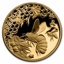 2022 Niue 1 oz Gold Proof 200th Anniv. Australian Honey Bee