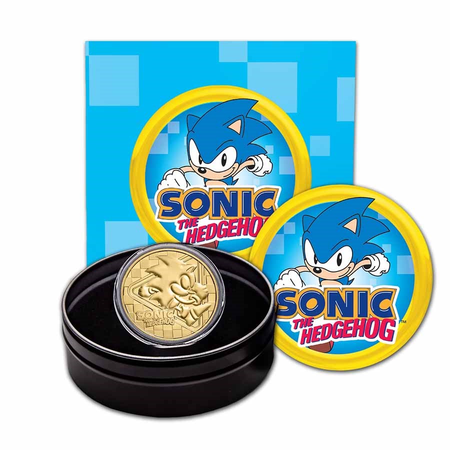 2022 Niue 1 oz Gold Sonic the Hedgehog BU