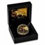 2022 Niue 1 oz Pf Gold Red-Bellied Black Snake Deadly & Dangerous