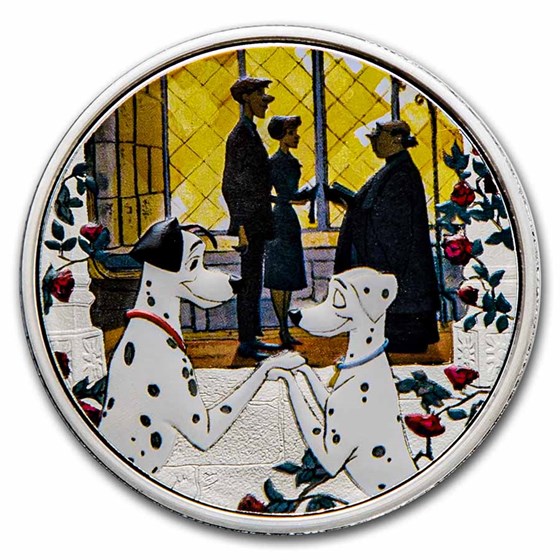 2022 Niue 1 oz Silver $2 101 Dalmatians Series: Love 2022 Niue 1 oz Silver $2 101 Dalmatians Series: Love