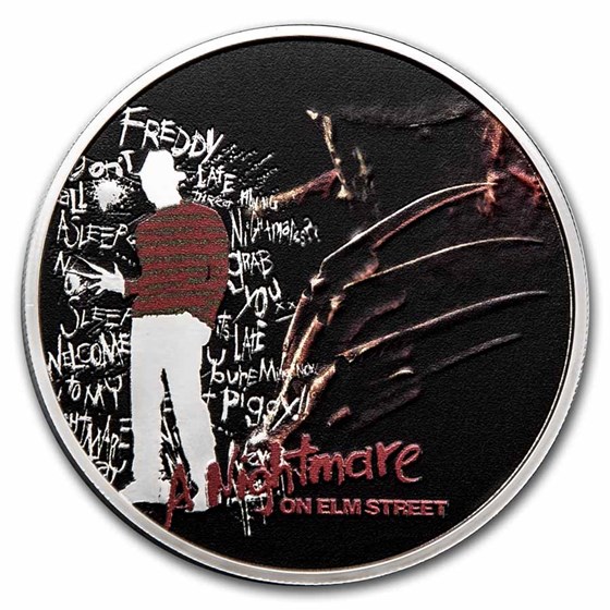2022 Niue 1 oz Silver $2 A Nightmare on Elm Street 2022 Niue 1 oz Silver $2 A Nightmare on Elm Street