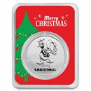 2022 Niue 1 oz Silver $2 Donald Duck Christmas in Holiday TEP